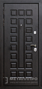 Фото внутренней стороны двери «МеталлПро Порошок №12» с отделкой МДФ ПВХ