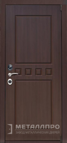 Фото внешней стороны двери «МеталлПро МДФ №207» с отделкой МДФ ПВХ