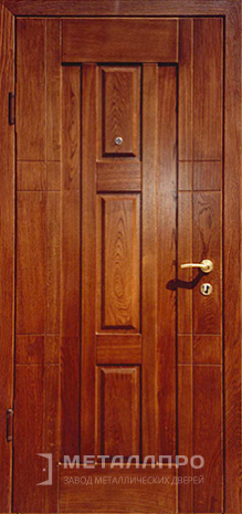 Фото внутренней стороны двери «Массив дуба №11» c отделкой Массив дуба