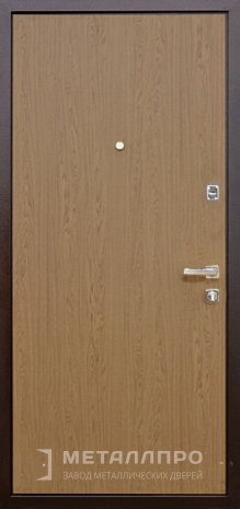 Фото внутренней стороны двери «Порошок №57» c отделкой Ламинат