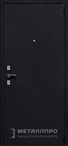 Фото внешней стороны двери «Входная дверь уличная с порошковым напылением снаружи и МДФ внутри» c отделкой Порошковое напыление