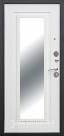 Фото внутренней стороны двери «Входная утепленная дверь с МДФ в частный дом с зеркалом №2» c отделкой МДФ ПВХ