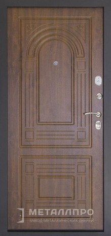 Фото внутренней стороны двери «Уличная входная дверь для загородного дома с МДФ» c отделкой МДФ ПВХ