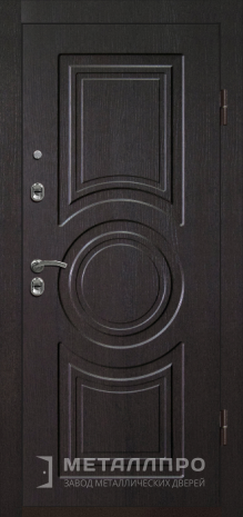 Фото внешней стороны двери «Уличная входная металлическая дверь для загородного дома - wenge» c отделкой МДФ ПВХ