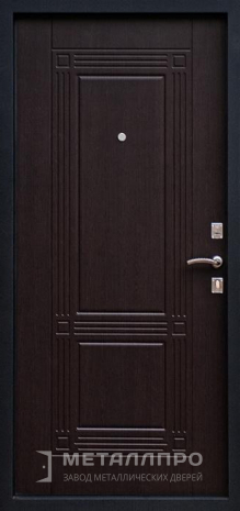 Фото внутренней стороны двери «Входная дверь с отделкой МДФ и порошковым напылением (антик)» c отделкой МДФ ПВХ
