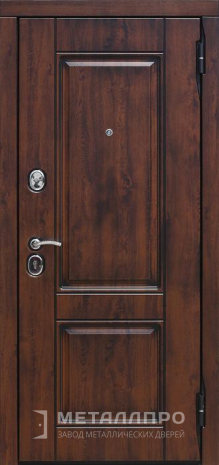 Фото внешней стороны двери «Входная дверь для загородного дома с МДФ» c отделкой МДФ ПВХ